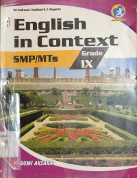Image of English in Context  : SMP/MTs Grade IX